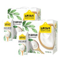 认养一头牛纯生牛乳发酵 原味法式常温酸奶200g*12盒*2提