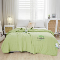 唐纳家纺绿豆冰爽肤被面 料:水洗棉麻 填充物: 绿豆冰纤维 180*200CM