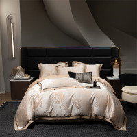 红豆家纺HODO-锦丝缎套件-慕容100支提花被套200x230cm床单245x250cm枕套48x74cm*2