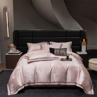 红豆家纺HODO-锦丝缎套件-芬芳100支提花被套200x230cm床单245x250cm枕套48x74cm*2
