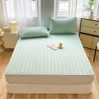 唐纳家纺乳胶凉席三件套-梵星绿 面 料:凉感丝 填充物:乳胶 席面180*200CM