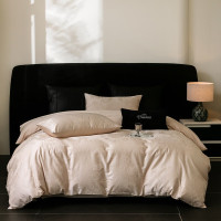 红豆家纺HODO-月光套件-米罗金60S全棉被套200x230cm 床单245x250cm枕套48x74cm*2