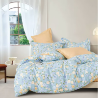 红豆家纺HODO-棉柔套件-花满园优棉被套200x230cm 床单:230*230cm 枕套:48x74cm*2