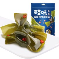 百草味 酸酸辣辣海带结80g*3袋 独立小包装休闲食品