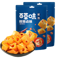 百草味 脆嫩卤藕甜辣味95g*3袋 即时零食小吃 独立包装