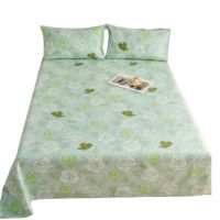 红豆家纺 老粗布三件套-花影绿纯棉粗布180*200cm