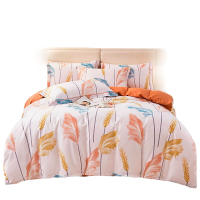 唐纳家纺铂金棉四件套-麦风-白