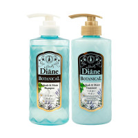 黛丝恩Moist Diane 洗护套装 植萃水润轻盈型 洗发水480ml+护发素480ml 蓝瓶
