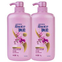 飘柔 洗发水 兰花双效水润洁顺 日常护理2合1 1kg 2瓶