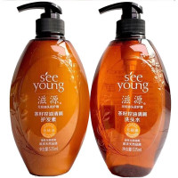 滋源(seeyoung) 茶籽控油清屑洗护套装 洗535ml+护535ml 去屑清爽
