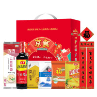福临门 年货组合 1750g+500ml 珍珠香米挂面调味品杂粮