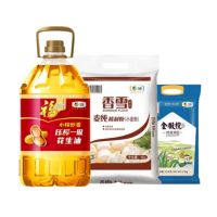 福临门中粮全家福粮油套餐7.5kg+4L 大米 丝苗米 面粉 压榨一级花生油