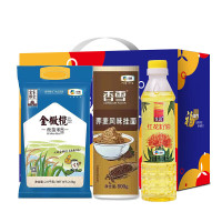 福临门 中粮粮油套装3300g+400ml 丝苗米 挂面 红花籽油