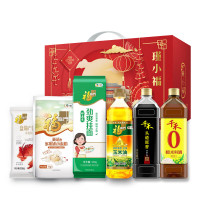 福临门 米面粮油礼包 2000g+2900ml 味极鲜大米小麦粉玉米油