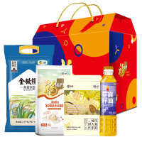 福临门 颂福到家粮油组合 3620g+400ml 大米小麦粉亚麻籽油