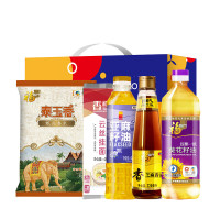 福临门 颂福到家粮油组合 1400g+1520ml 大米挂面葵花籽油