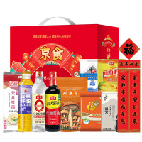 福临门 年货组合 1850g+1400ml 珍珠香米挂面调味品杂粮亚麻籽油