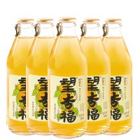 好望水 气泡水果汁饮料 望杏福300ml*6 玻璃瓶 汽水