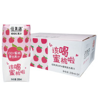 佳果源 100%蜜桃复合果汁 整箱装200ml*24瓶 清甜可口