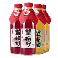 好望水 婚庆款饮料 望梅好300ml*3瓶+望杏福300ml*3瓶+红字配饰