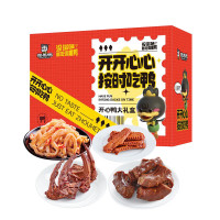 周黑鸭(ZHOUHEIYA) 开心鸭礼盒361g 卤鸭脖鸭锁骨