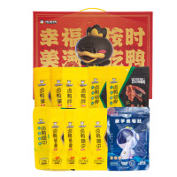 周黑鸭(ZHOUHEIYA) 幸福鸭礼盒1163g 卤鸭脖鸭锁骨