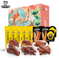 周黑鸭 卤味零食礼盒 肉类零食礼包 956g 鸭掌鸭头翅中福利伴手礼