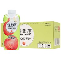 佳果源 苹果汁330ml*12瓶/箱 100%果汁