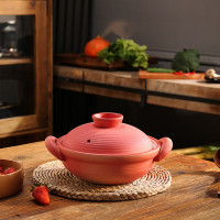 唯都 砂锅 1.5L养生煲土锅煲汤炖煮焖烧养生锅 红韵东方粗陶煲 W-G3150