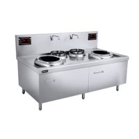 史蒂芬 SDF-WS-SWG15D 双头双尾小炒炉 商用电磁炉大功率凹面电炒炉食堂猛火电磁灶饭店电炉灶台 电磁加热