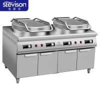 史蒂芬 YXD-58GB 悬浮款柜式双头58电饼铛 煎饼机数显款电压:220V或380V可选 双面加热 不锈钢 单位:台