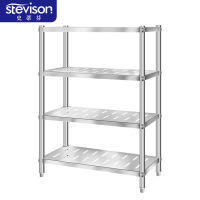 史蒂芬 SDF-KHJ105 四层冲孔货架 1000*500*1550mm 201不锈钢 单位:台
