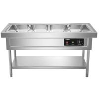 史蒂芬 SDF-JFX1507 4格柜式保温售饭台 1500*700*800mm(含份数盆) 304不锈钢 单位:台