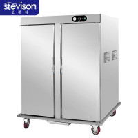 史蒂芬 SDF-J-GC22 宴会保温餐车 工程款双门22层热风循环 移动保温柜 220V 不锈钢 单位:台