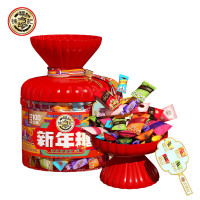 徐福记(Xu fuji) 新年糖桶装420g 混合口味儿童零食糖果礼盒