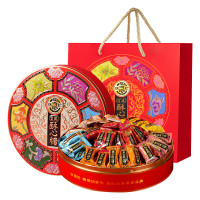 徐福记(Xu fuji) 宫廷酥心糖礼盒420g 黑芝麻落花生酥糖礼盒