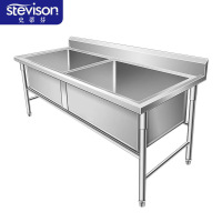 史蒂芬 SDF-JDC158 解冻池 1500*800*800+150mm(配2个冷水龙头) 201不锈钢 单位:台