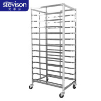 史蒂芬SDF-PJ1350/12层饼盘架470*615*1350mm(适用于放60*40*4.5cm烤盘) 201不锈钢