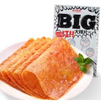 三只松鼠(Three Squirrels) 大辣片香辣味230g*2袋 童年零食 香辣豆皮