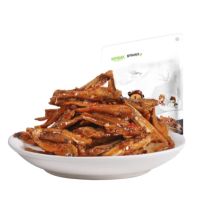 三只松鼠(Three Squirrels) 香辣味小鱼仔100g*2袋 休闲零食小吃