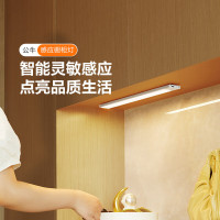 公牛(BULL)人体感应橱柜灯衣柜灯 MC-A003B-ES 磁吸卧室床沿小夜灯80CM 3000K