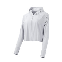 蕉下 冰触系列浅息披肩防晒服 连帽透气UPF50+ 冰川灰 M