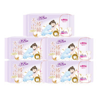 七度空间 天山绒棉系列卫生巾 极薄纯棉超特长夜用420mm*25片(组套)