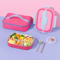 苏泊尔(SUPOR) 饭盒餐盒316不锈钢便当盒分格餐盘公便携式 KB15AM10