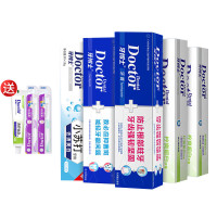 牙博士 防蛀牙健白牙膏套装- 8件套含赠品(赠40g牙膏+DT702牙刷*2)