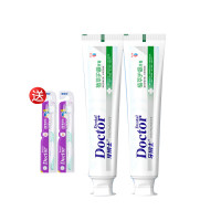 牙博士 新中药牙膏125g*2+牙刷*2+牙线棒*1
