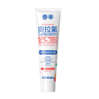参半 儿童奥拉氟牙膏 蜜桃味60g 换牙期专用