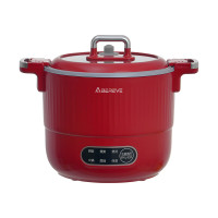 艾贝丽多功能微压锅 家用迷你不粘锅电火锅电饭锅火锅专用锅电煮锅一体锅1.8L电热锅多用途锅ABL-WY1249 1.8L