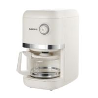 艾贝丽 美式磨豆咖啡机 全自动家用小型豆粉两用研磨一体机 咖啡豆30秒速磨成粉ABL-KF498M 米白色