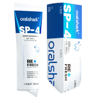参半 口腔鲨鱼清新牙膏 120g 清凉口腔氨基酸清新口气舒缓护龈小冰管